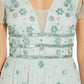 Adrianna Papell Women's Embellished Midi Dress Green Size 6