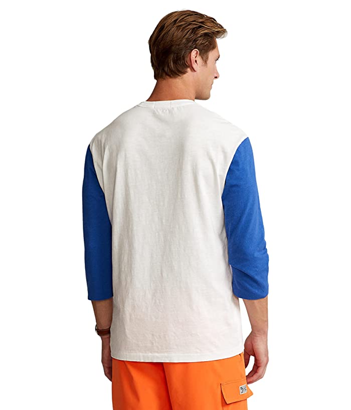 Polo Ralph Lauren Men's Classic Fit Graphic Baseball T-Shirt White Size XX-Large