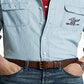 Polo Ralph Lauren Men's Classic Fit Flag Chambray Workshirt Blue Size XX-Large