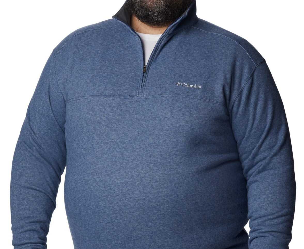 Columbia Men's Mountain Ii Half Zip Sweatshirt Blue Size Medium