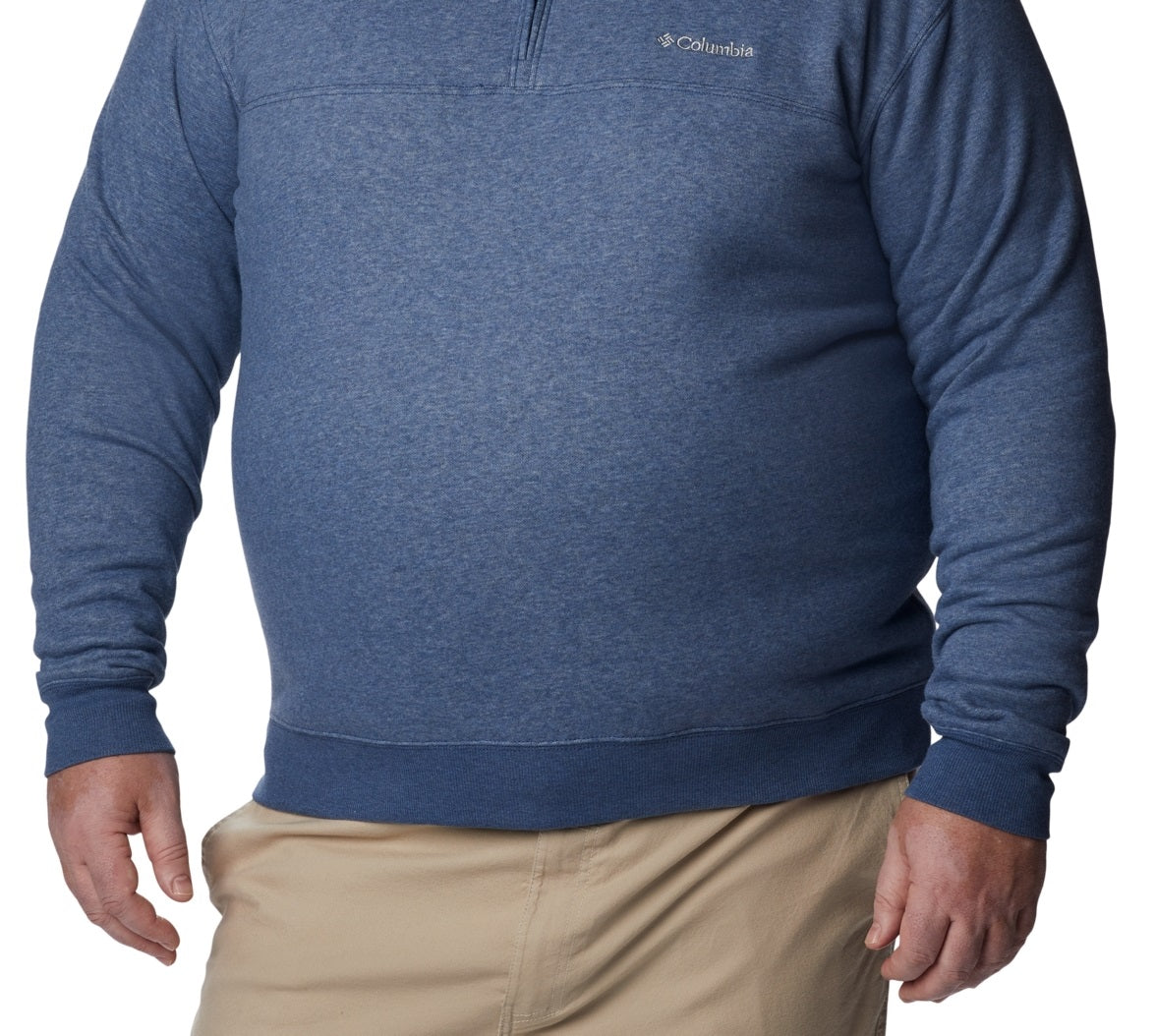 Columbia Men's Mountain Ii Half Zip Sweatshirt Blue Size Medium