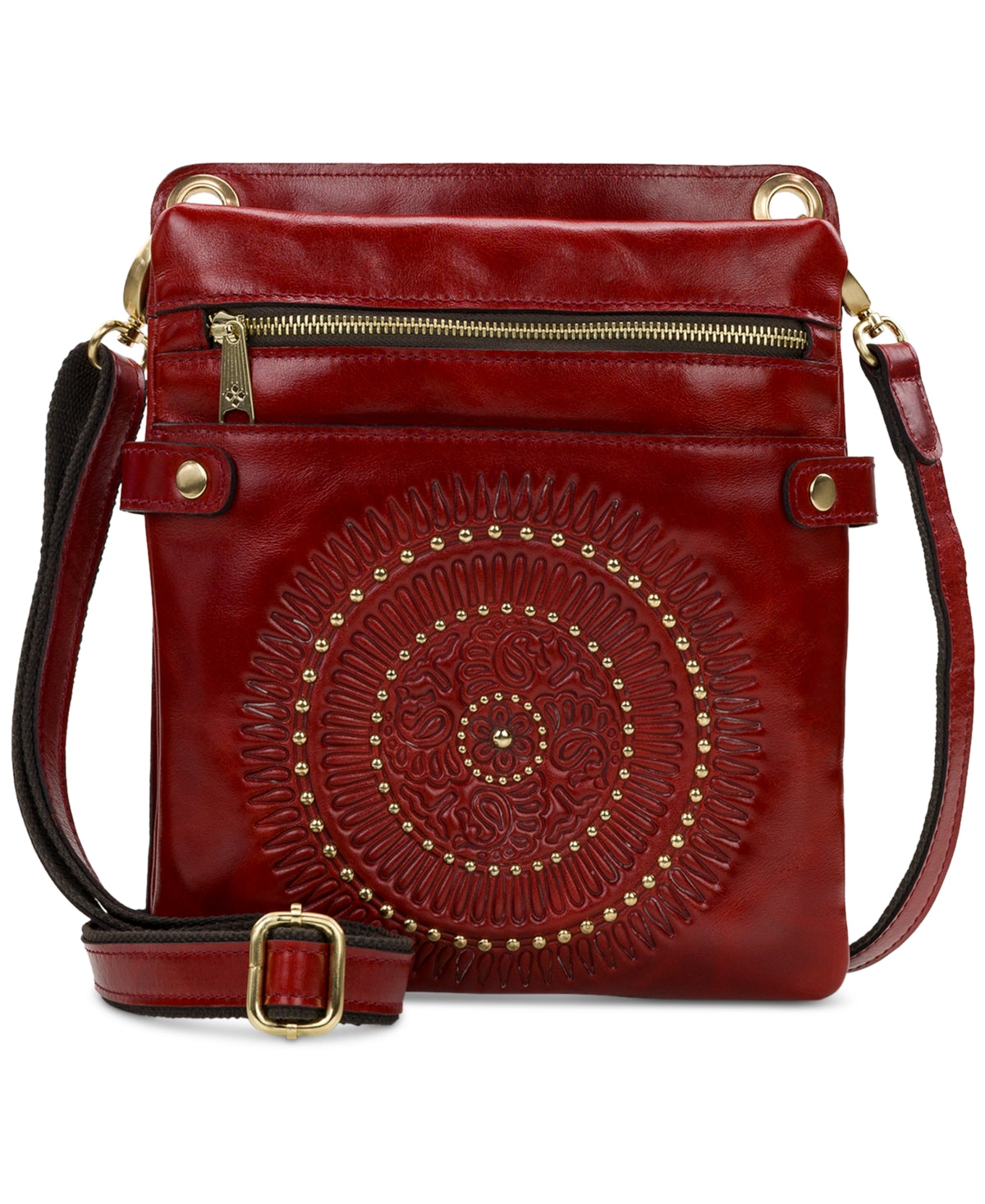 Patricia Nash Women's Francesca Leather Crossbody Red Size Regular