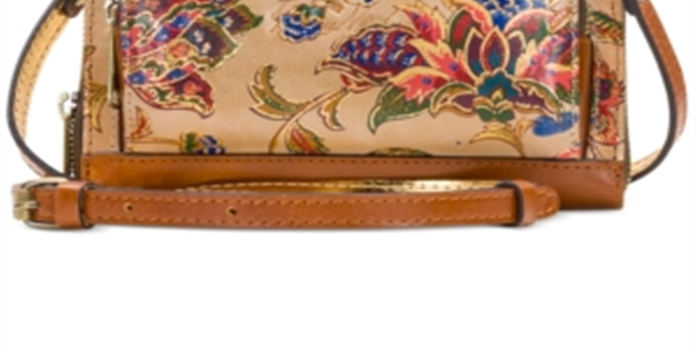 Patricia Nash Women's French Tapestry Andria Leather Crossbody Brown Size Regular