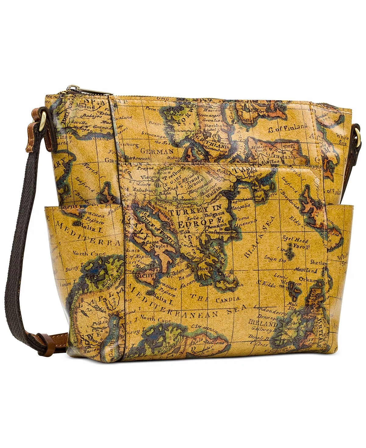 Patricia Nash Women's Aveley Leather Crossbody Yellow Size Regular