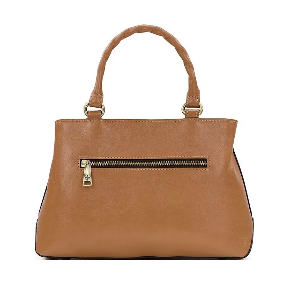 Patricia Nash Angela Satchel with Scarf - Seashell Tooled