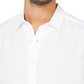 Nautica Men's Classic Fit Solid Linen Short Sleeve Shirt White Size X-Large