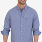 Nautica Men's Classic Fit Long Sleeve Gingham Check Poplin Shirt Blue Size XX-Large