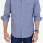 Nautica Men's Classic Fit Long Sleeve Gingham Check Poplin Shirt Blue Size XX-Large