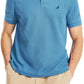 Nautica Men's Sustainably Crafted Classic Fit Deck Polo Shirt Blue Size Small