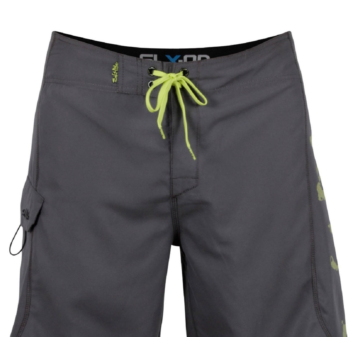 Salt Life Men's Stealth Bomberz Aqua Shorts Black Size 30