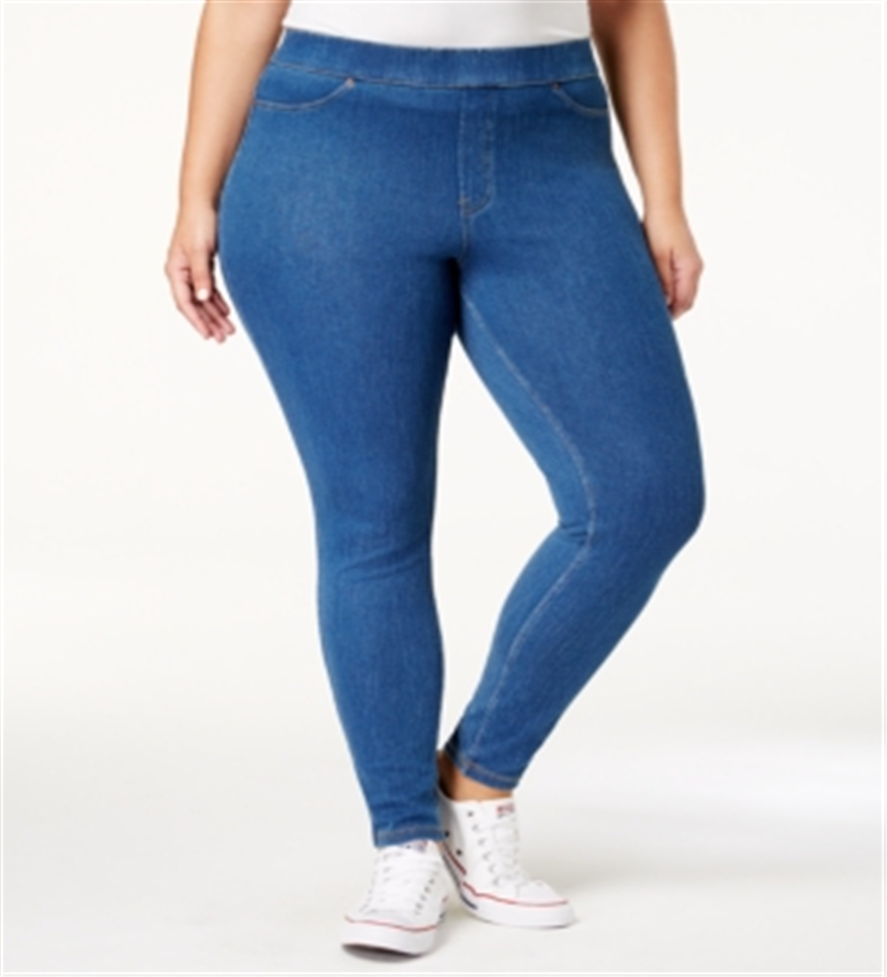 Hue Women's Original Denim Leggings Blue Size 1X