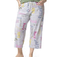 HUE Women's Caring Note Modern Classic Capris Gray Size 3X