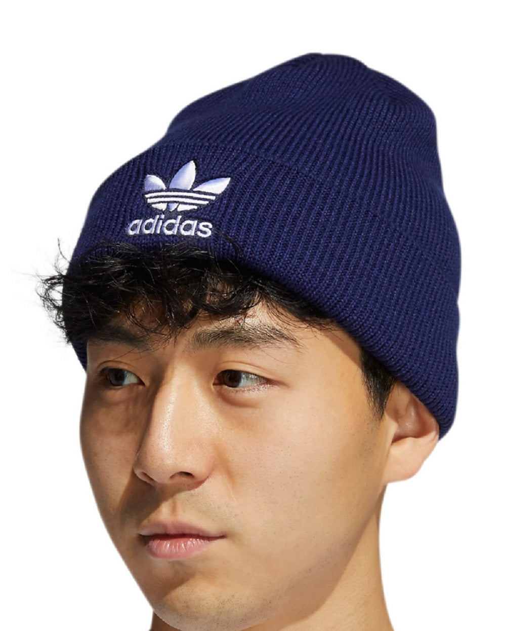 adidas Men's Trefoil Beanie Blue Size Regular