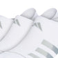 एडिडास पुरुषों के सुपरलाइट स्ट्राइप 3 सुपर नो शो सॉक्स सफेद, सामान्य आकार