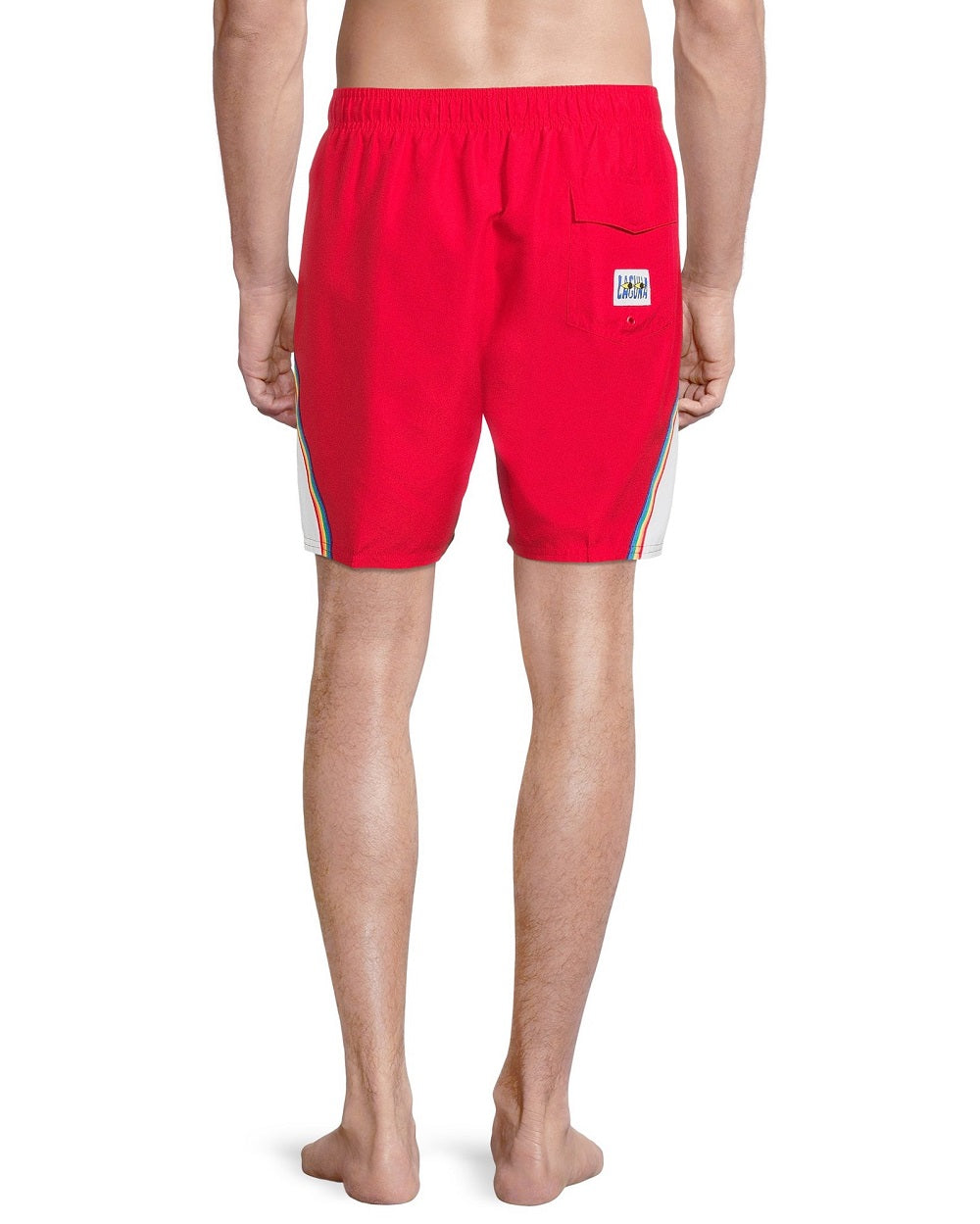 Laguna Big Boy's Colorblocked Swim Shorts Red Red Size M