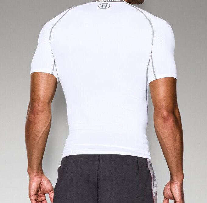 Under Armour Men's Heatgear Compression Shirt White Size Small