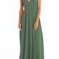 After Six Women's Vineyard Green Chiffon Gown Size 8