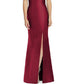 Alfred Sung Women's Satin A Line Gown Red Size 10