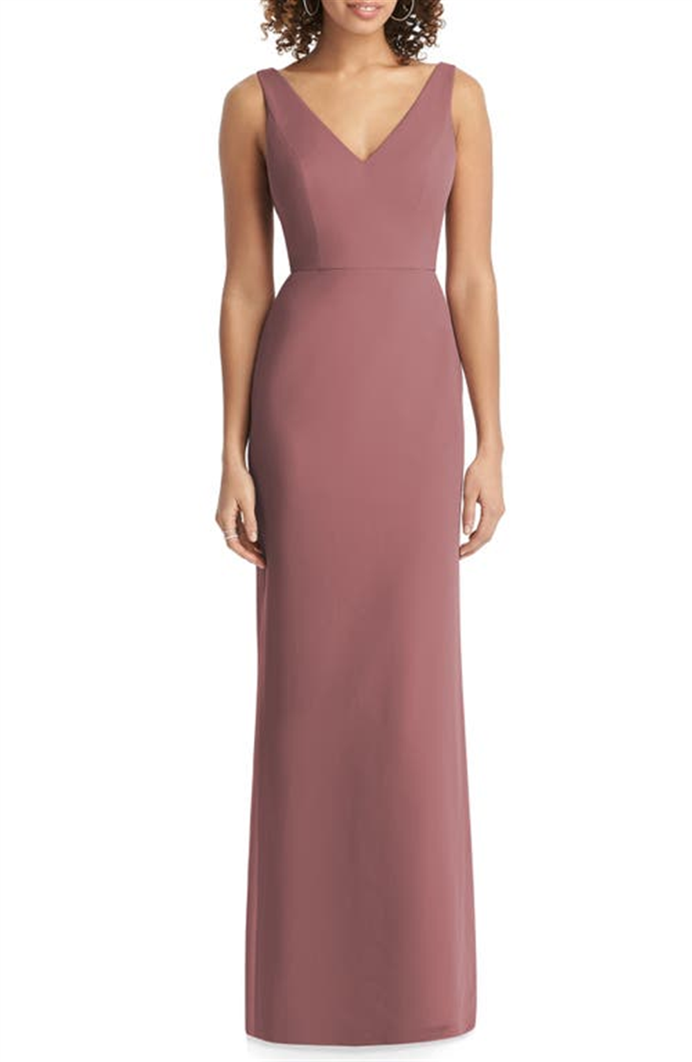 Social Bridesmaids Women's Rosewood V-Neck Gown Size 12