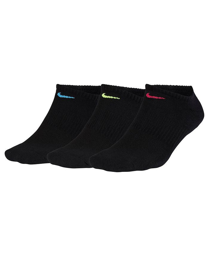 Nike Women's Everyday Cushion No Show 3 Pair Black Size Medium