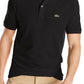 Lacoste Men S Slim Fit Pique Polo Shirt Black Size 7