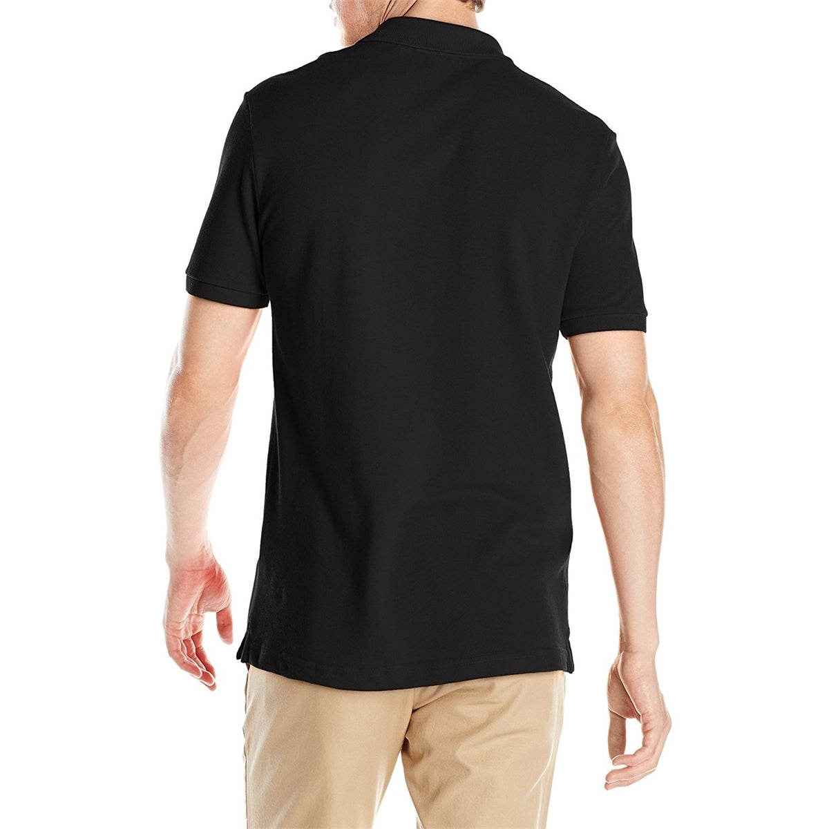 Lacoste Men S Slim Fit Pique Polo Shirt Black Size 7