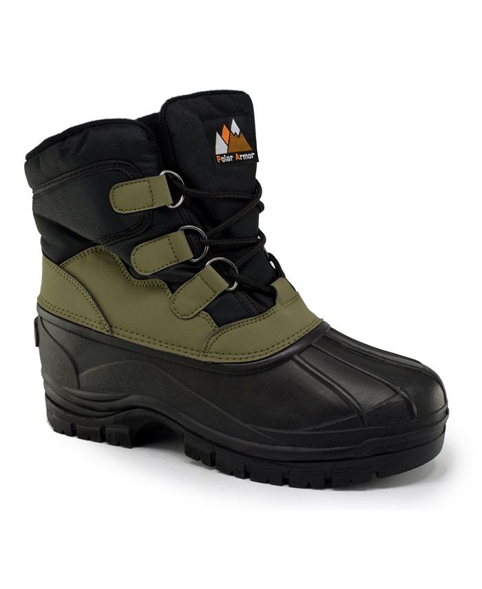 Polar Armor Men's All Weather Snow Boots Green Size 8 M