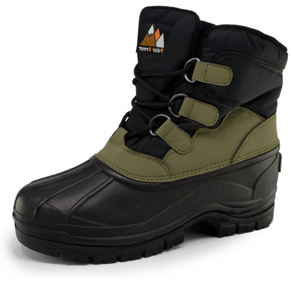 Polar Armor Men's All Weather Snow Boots Green Size 9 M