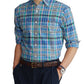 Polo Ralph Lauren Men's Classic Fit Plaid Oxford Shirt Green Size Medium