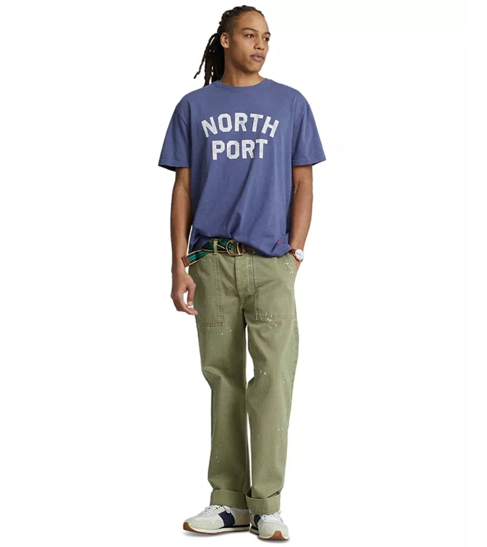 Polo Ralph Lauren Classic Fit Jersey Graphic T-Shirt Blue Size S