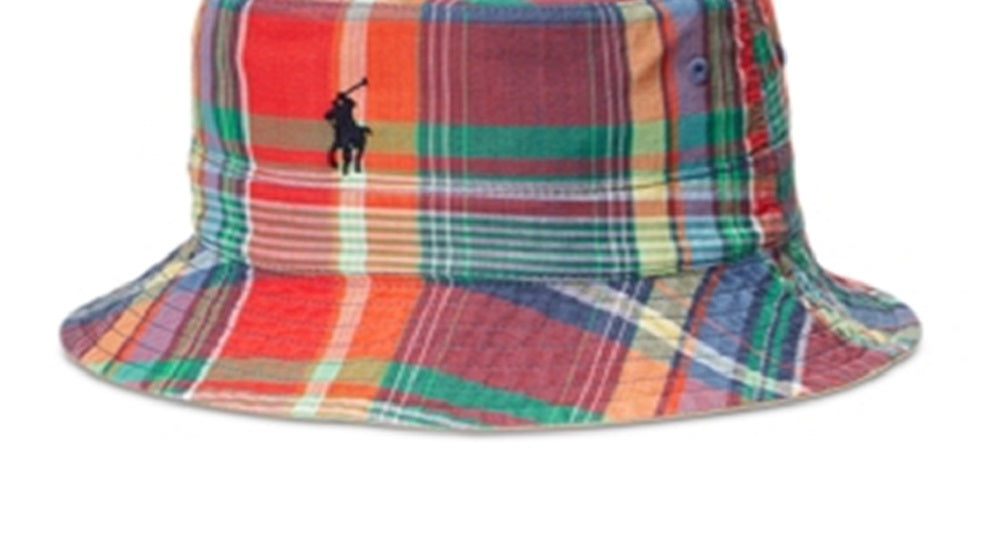 Polo Ralph Lauren Men's Cotton Reversible Madras Bucket Hat Assorted Size Large