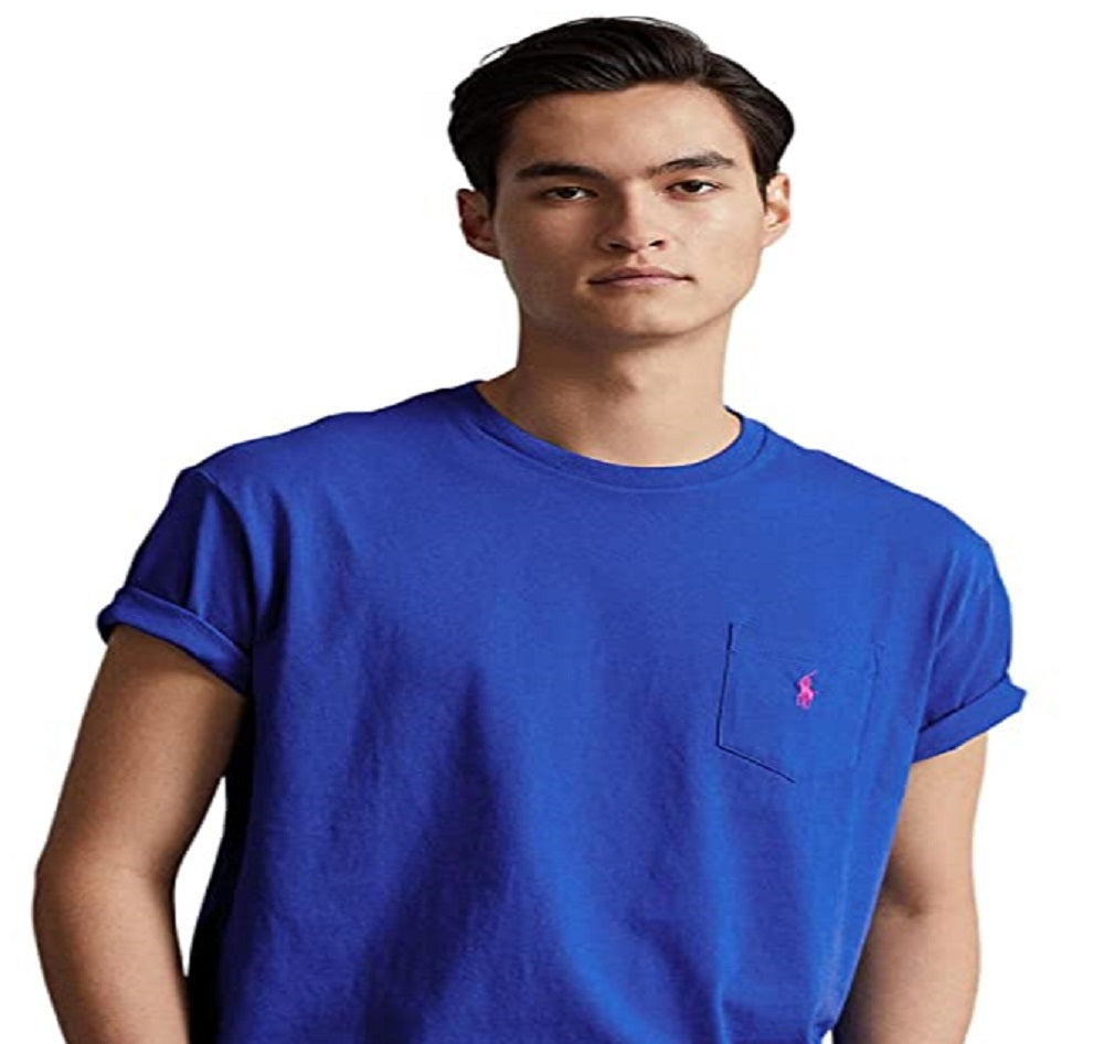 Polo Ralph Lauren Men's Classic Fit Jersey Pocket T-Shirt Blue Size X-Large