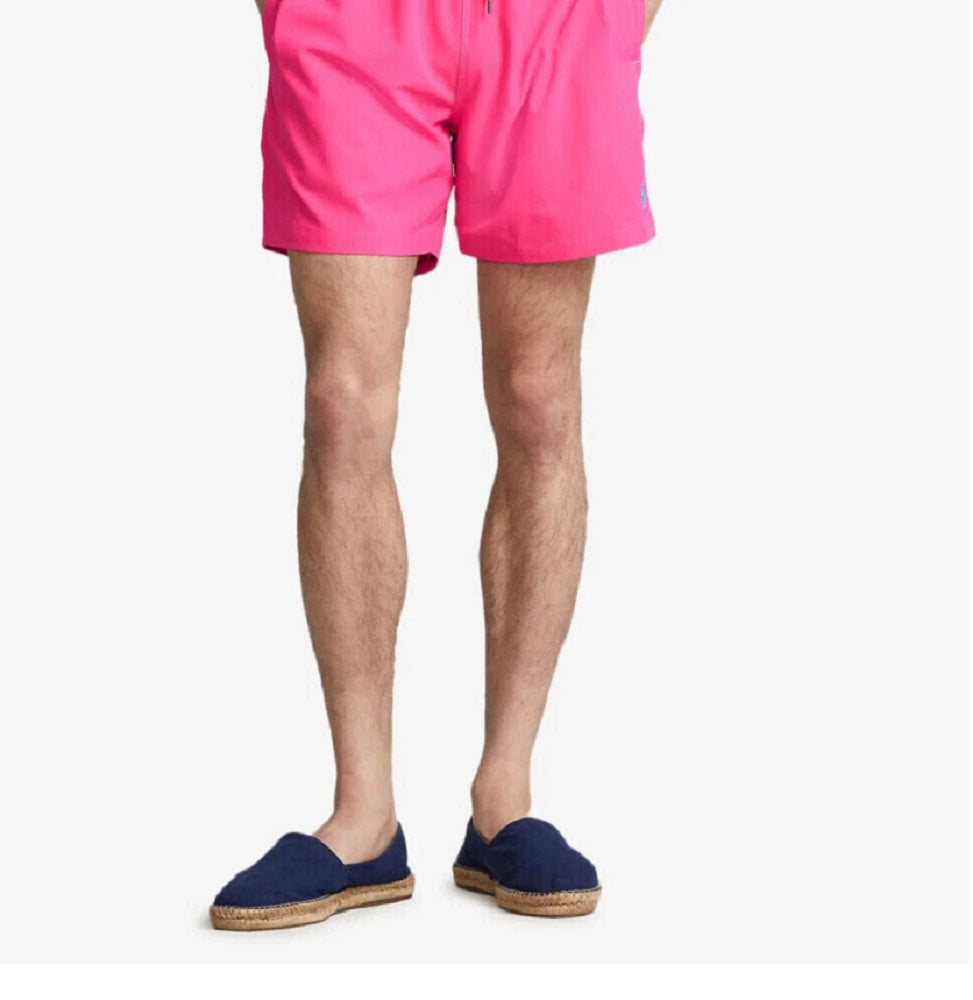 Polo Ralph Lauren Men's Traveler Classic Swim Trunks Pink Size Large