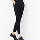 Ralph Lauren Women's Ashelay Logo Double Zipper Ankle Pants Black Size Small