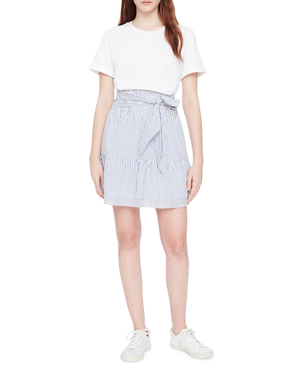 Parker Women's Fleur Popover Dress Blue Size Medium