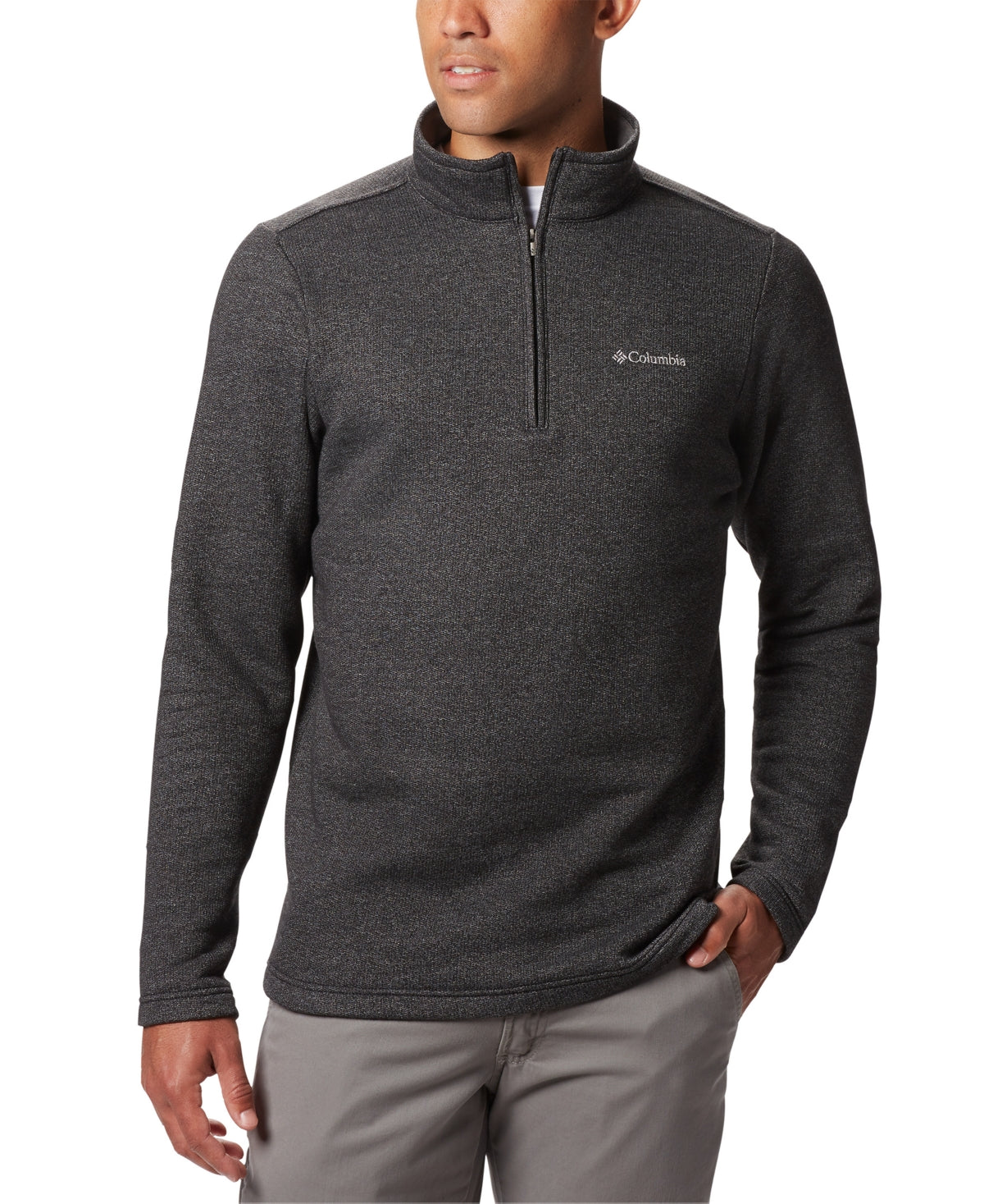Columbia Men's Great Hart Mountain Iii Half Zip Sweatshirt Black Size Medium