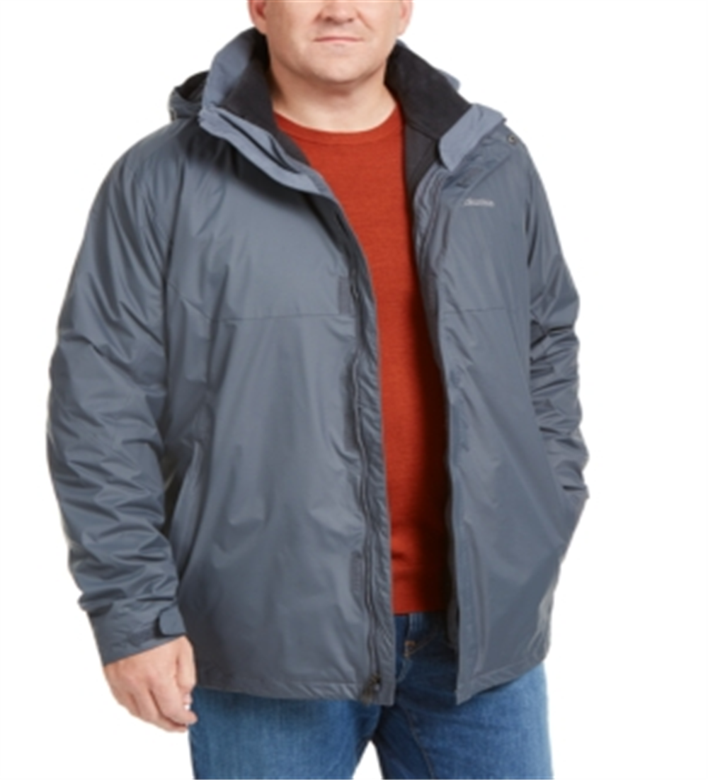 Columbia Men's Eager Air Interchange 3 In 1 Jacket Gray Size Medium