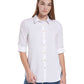 Calvin Klein Women's Non Iron Button Down Tunic White Size Small