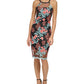 GUESS Women's Embroidered Mesh Bodycon Dress Black Size 0