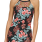 GUESS Women's Embroidered Mesh Bodycon Dress Black Size 0