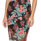 GUESS Women's Embroidered Mesh Bodycon Dress Black Size 0