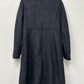 Guess Women's Double Breasted Faux Fur Collar Coat Black Size 0X