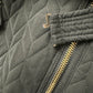 Guess Women's Asymmetric Belted Diamond-Quilted Coat Green Size L