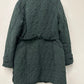Guess Women's Asymmetric Belted Diamond-Quilted Coat Green Size L