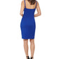 GUESS Women's Rayn Ruffled Bodycon Dress Blue Size 4