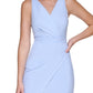 GUESS Women's V Neck Asymmetrical Dress Blue Size 8