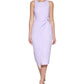 GUESS Women's Twist Front Scuba Crepe Sheath Dress Purple Size Medium
