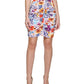 GUESS Women's Floral Print Ruched Dress Purple Size 16