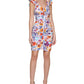 GUESS Women's Floral Print Ruched Dress Purple Size 2