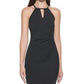 GUESS Women's Keyhole Scuba Crepe Sheath Dress Black Size 6
